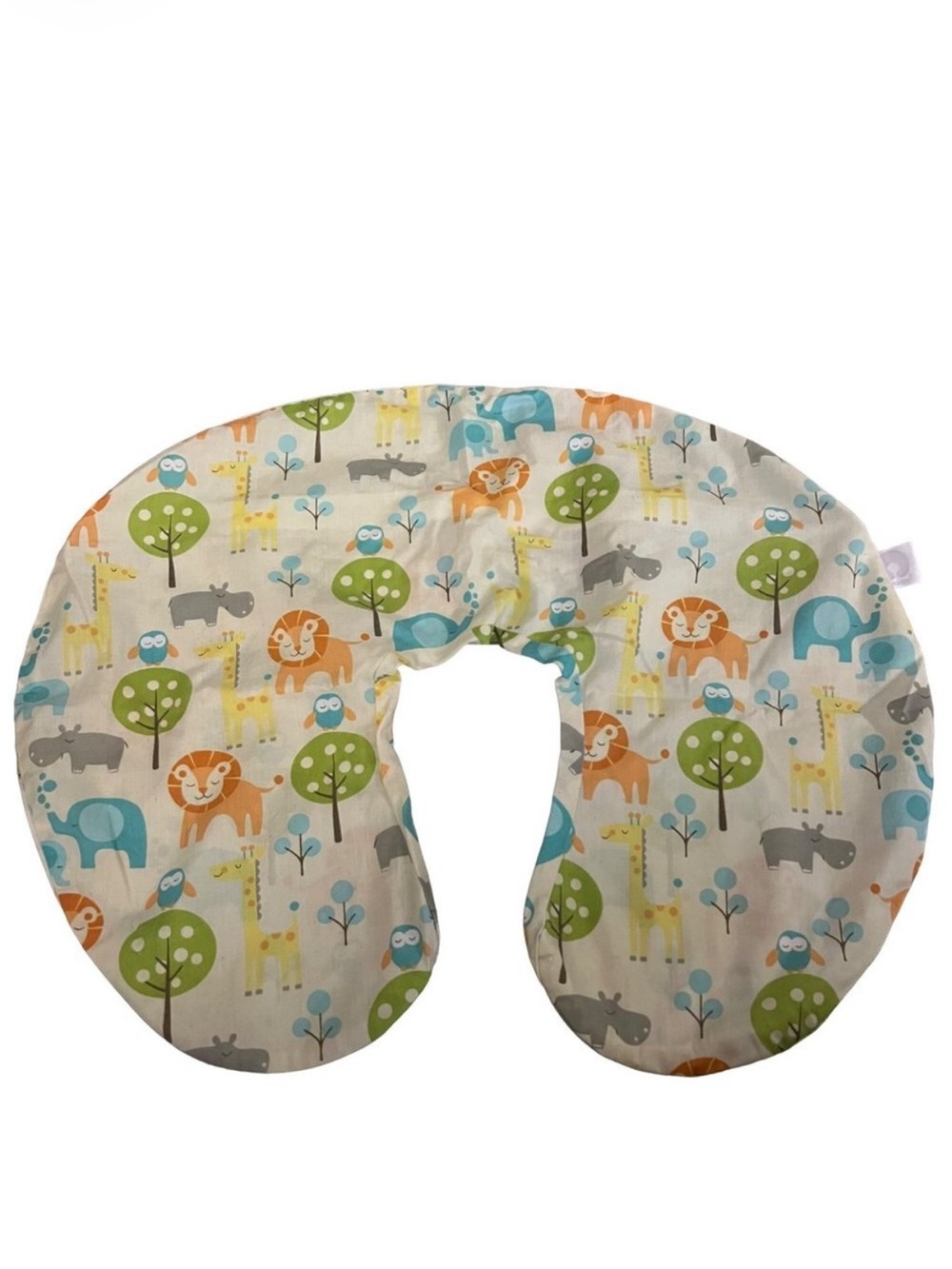 Fun Animal Safari Themed Off White Boppy Cover